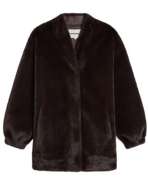 Apparis Jane Faux-Fur Coat - Black