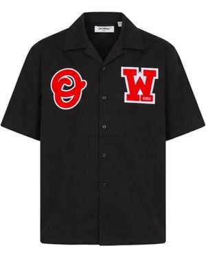 Off-White c/o Virgil Abloh Logo-Print Shirt - Red
