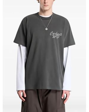 Carhartt Hatching Script T-Shirt - Gray