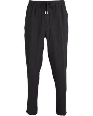 Altea Drawstring linen trousers - Negro