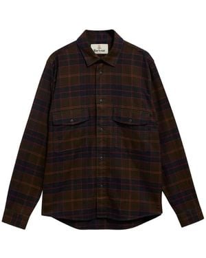 Barbour Armstrong Tartan-Check Cotton Shirt Jacket - Black