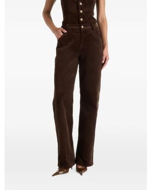 Manière De Voir Clover Cordhose Mit Mittelhohem Bund - Braun