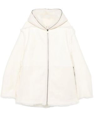 Rick Owens Chaqueta con capucha - Blanco