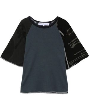 Stain Shade Camiseta Con Motivo Tie-Dye - Negro