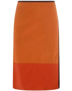 Saint Laurent Midirock Mit Taschen - Orange