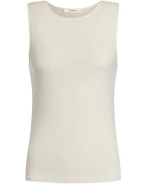 12 STOREEZ Sleeveless Tank Top - Natural