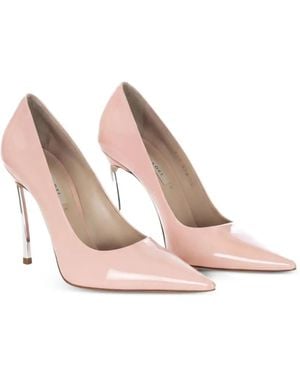 Casadei Blade Patent Leather Heeled Pumps - Pink