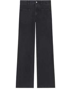 Courreges Vaqueros con cierre de botón - Azul