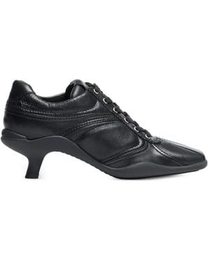 Ash Ragwort Kitten-Heel Trainers - Black