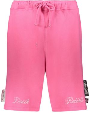 Isabella 1985 Cotton Track Shorts - Pink