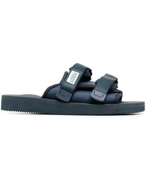 Suicoke Moto Cab Touch-Strap Slides - Blue