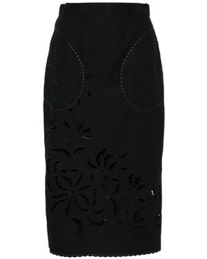 Vita Kin Sisi Cotton Midi Skirt - Black