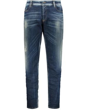 DIESEL Washed-Effect Skinny Jeans - Blue