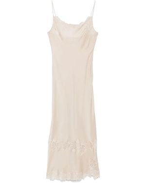 Carine Gilson Calais-Caudry Slip Dress - White