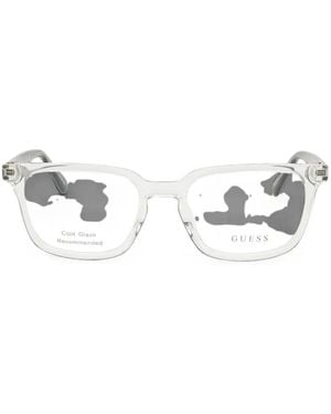 GUESS EYEWEAR Rectangle-Frame Glasses - White
