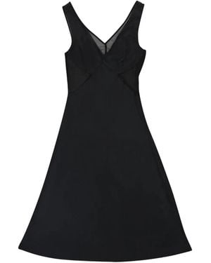 CALLIPYGIAN Abito Con Scollo A V - Nero