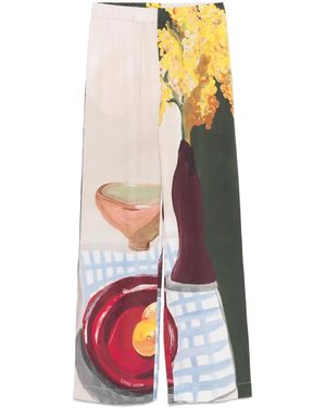Stine Goya Lemons On A Plate パンツ - ホワイト