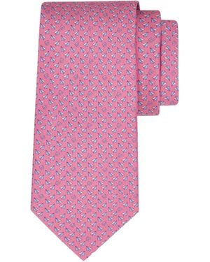Ferragamo Cravate À Imprimé Graphique - Pink