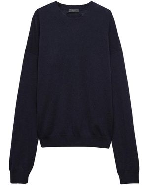 Prada Klassischer Kaschmirpullover - Blau