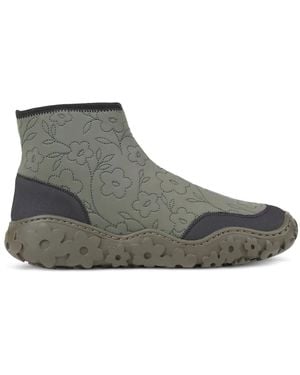 Cecilie Bahnsen Othello Quilted-Floral Trainers - Brown