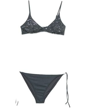 MC2 Saint Barth Sequin-Embellished Bikini - White