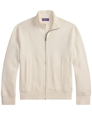 Ralph Lauren Stehkragen-Cardigan mit Reißverschluss - Weiß