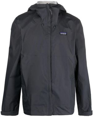 Patagonia Zip-Up Hooded Jacket - Blue