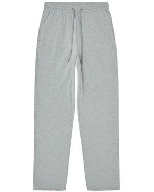 DIESEL Peached Drawstring Cotton Track Trousers - Grey
