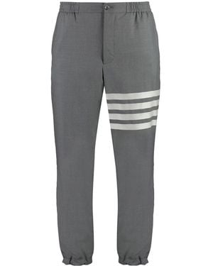 Thom Browne Pantaloni Elasticizzati - Grigio
