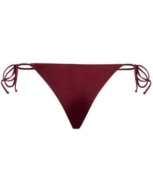 MC2 Saint Barth Marielle Plate Side-Tie Bikini Bottoms - Purple