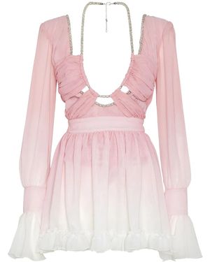 Philipp Plein Ombré-Effect Mini Dress - Pink