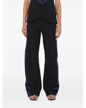 Christopher Esber Contrast-Panel Trousers - Black