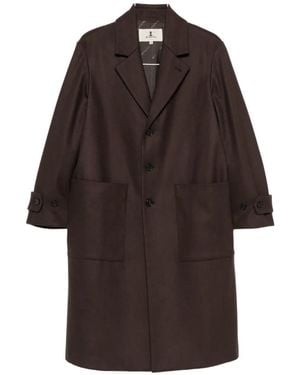 Barena Button-Up Notched-Lapels Coat - Brown