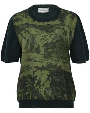 Pierre Louis Mascia T-Shirt mit Print - Grün