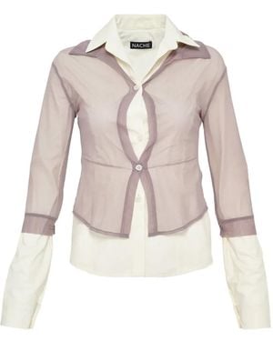 Hache Layered Shirt - Natural