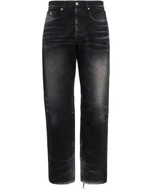 John Richmond Faded-Wash Jeans - Black