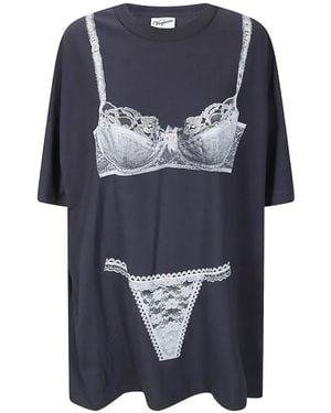 VAQUERA Trompe L'Oeil T-Shirt - Blue