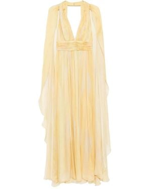 Elie Saab Printed Dress - Metallic