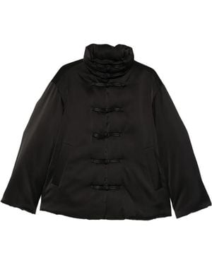 Rohe Satin-Effect Puffer Jacket - Black
