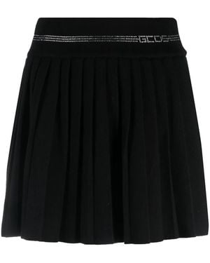 Gcds Pleated Miniskirt - Black