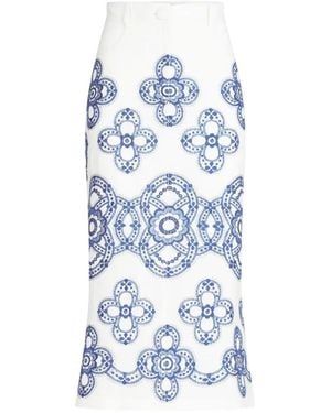 Silvia Tcherassi Floral Skirt - Blue