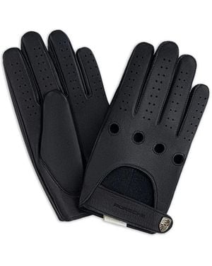 Aimé Leon Dore X Porsche Leather Driving Gloves - Black