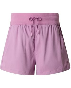 The North Face Drawstring-Waist Mini Shorts - Purple