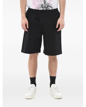 Givenchy Pleated Elasticated-Waist Shorts - Black