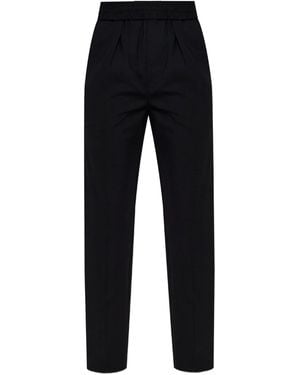 Isabel Marant High Waist Broek Van Scheerwol - Zwart