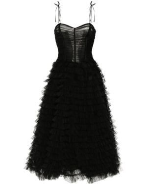 Ana Radu Tiered Maxi Dress - Black
