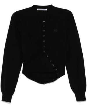 Alexander Wang ウールカーディガン - ブラック