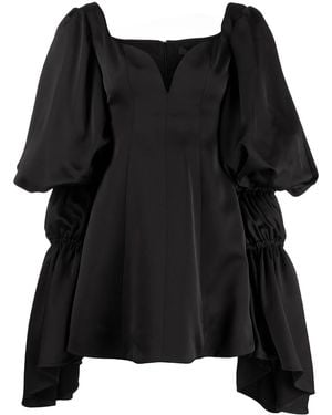 Ellery Flared Mini Dress - Black