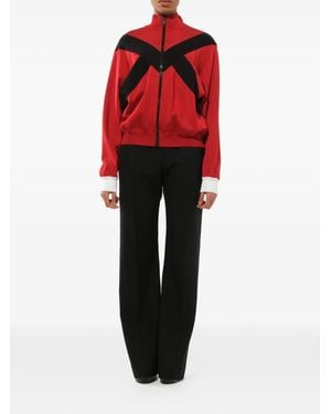 Givenchy Stripe-Detail Zip-Up Bomber Jacket - Red
