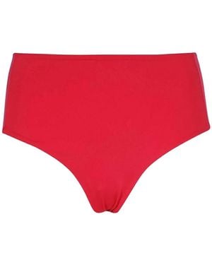 Max Mara Bragas de bikini con placa del logo - Rojo